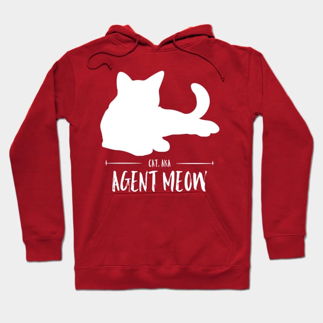 Cat, aka, Agent Meow Hoodie by Kcaand